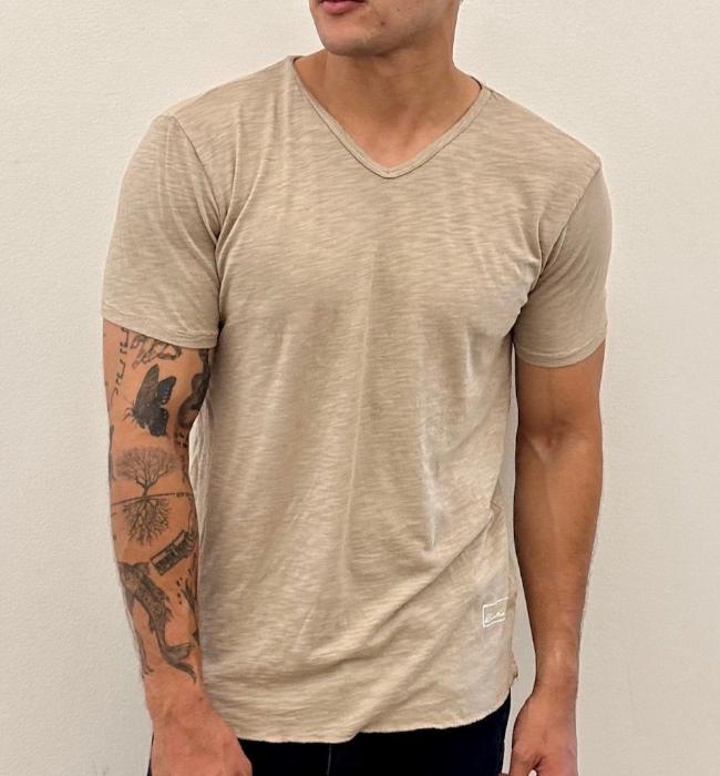 quality soft knit button slub jersey