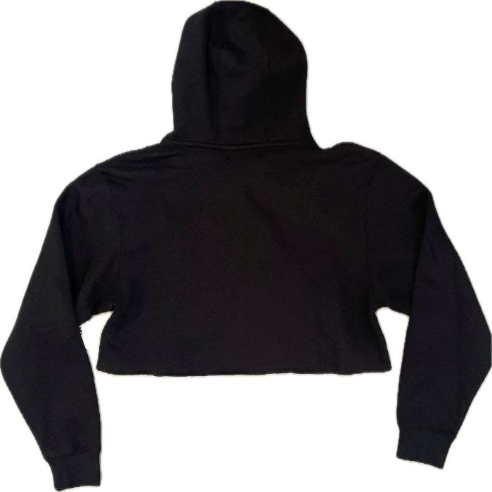 Women's LA Survival Crop Hoodie (Midnight Black)