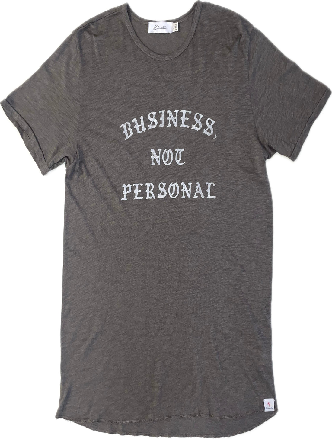 BUSINESS, NOT PERSONAL on our 4 Corners Crew neck (Charcoal)