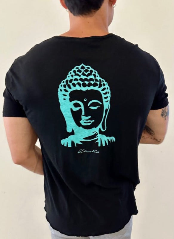 Buddha on our 4 Corners Crew neck (Black)