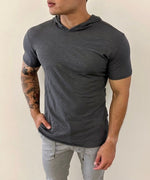 4 Corners Short Sleeve Hoodie (Dusk) 100% USA Cotton