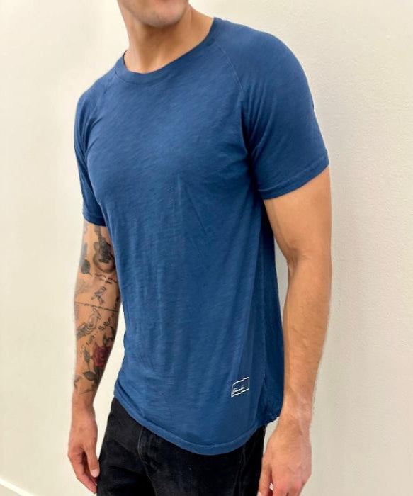 New Standard 4 Corners Raglan (Egyptian Blue) 100% USA Cotton