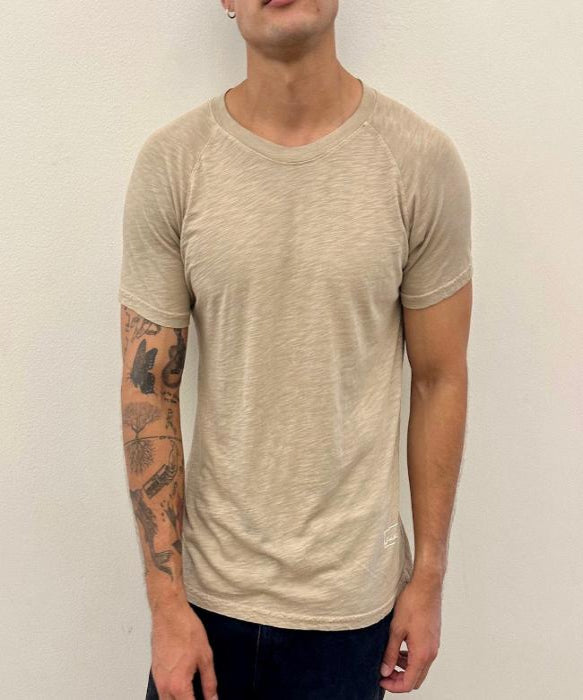 New Standard 4 Corners Raglan (Khaki) 100% USA Cotton