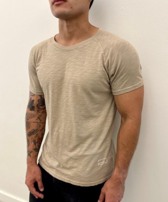 New Standard 4 Corners Raglan (Khaki) 100% USA Cotton