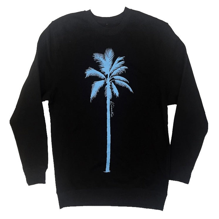 Leader Palm Light Weight Fleece Crew(Black)