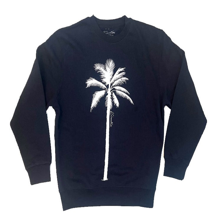 Leader Palm Light Weight Fleece Crew(Navy)