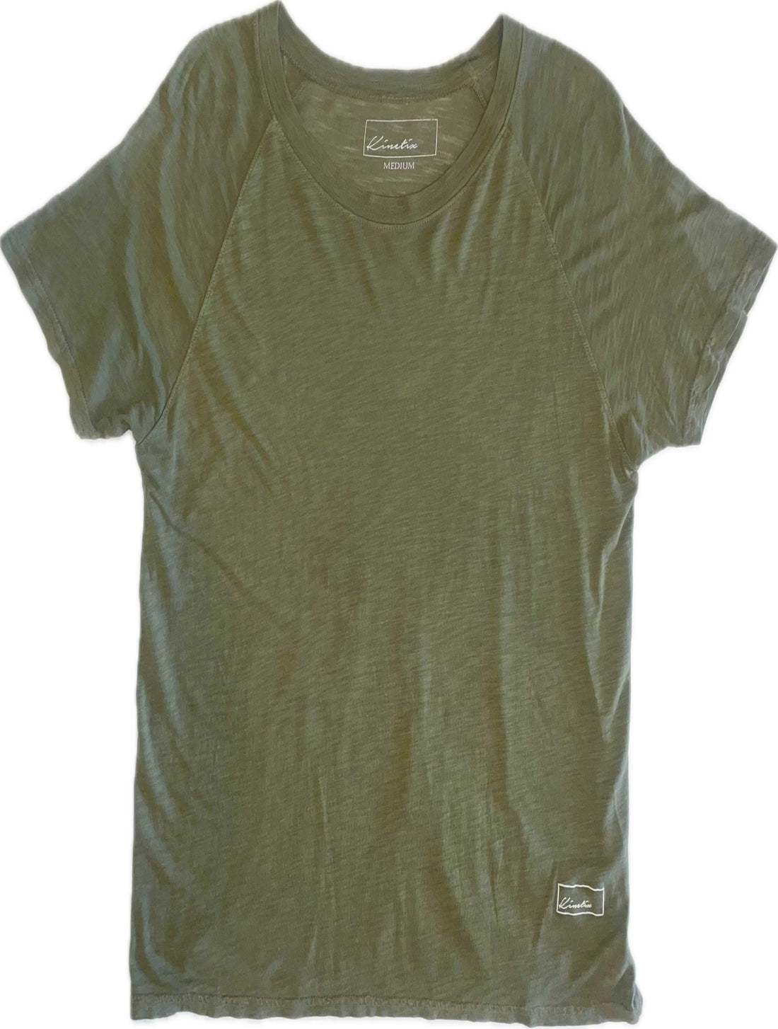 New Standard 4 Corners Raglan (Army Green) 100% USA Cotton