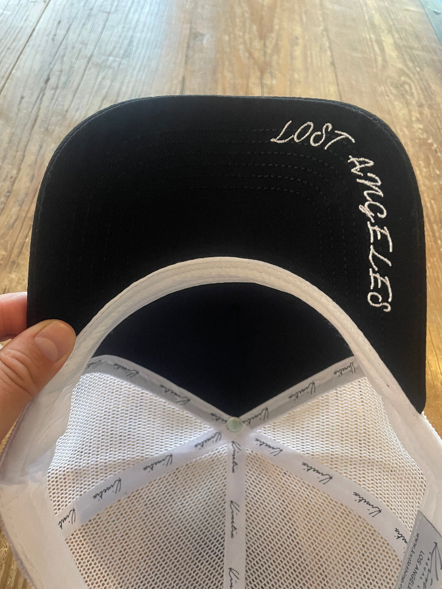 KX Palm Thunder Trucker Hat (Black with White patch)