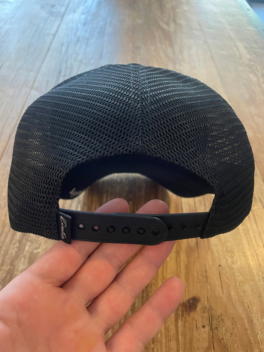 Rising Sun High Frequency Trucker Hat (Black with Gray-Blend patch) Pre-sale