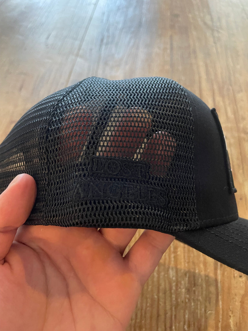 Rising Sun High Frequency Trucker Hat (Black with Gray-Blend patch) Pre-sale