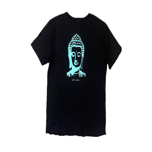 Buddha on our 4 Corners Crew neck (Black)