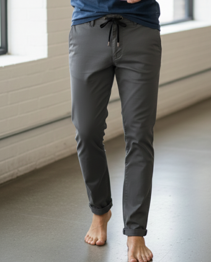 Summer Cotton Trouser (Fossil Grey)