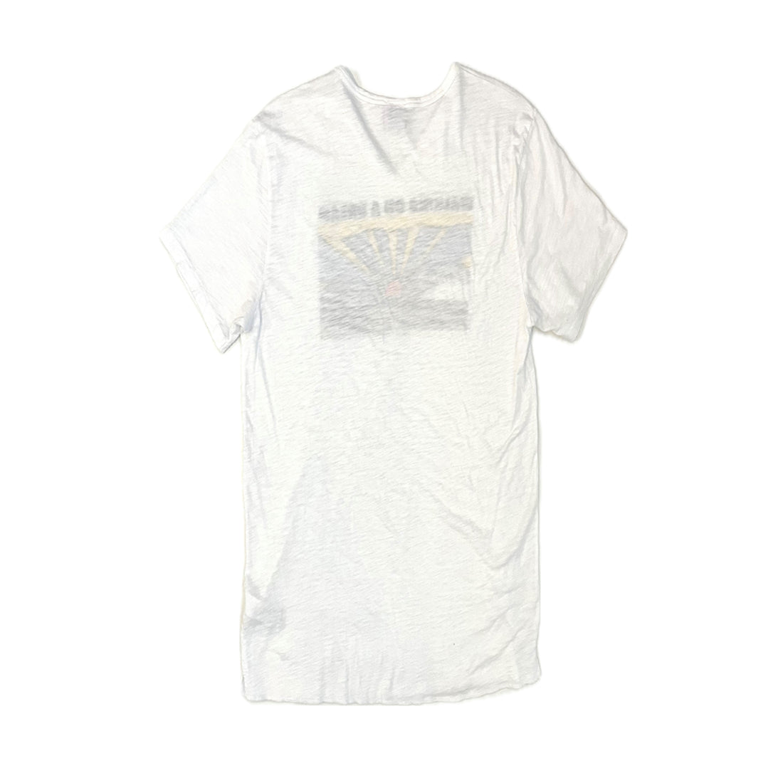"WALKING ON A DREAM" on our 4 Corners V-neck (White)