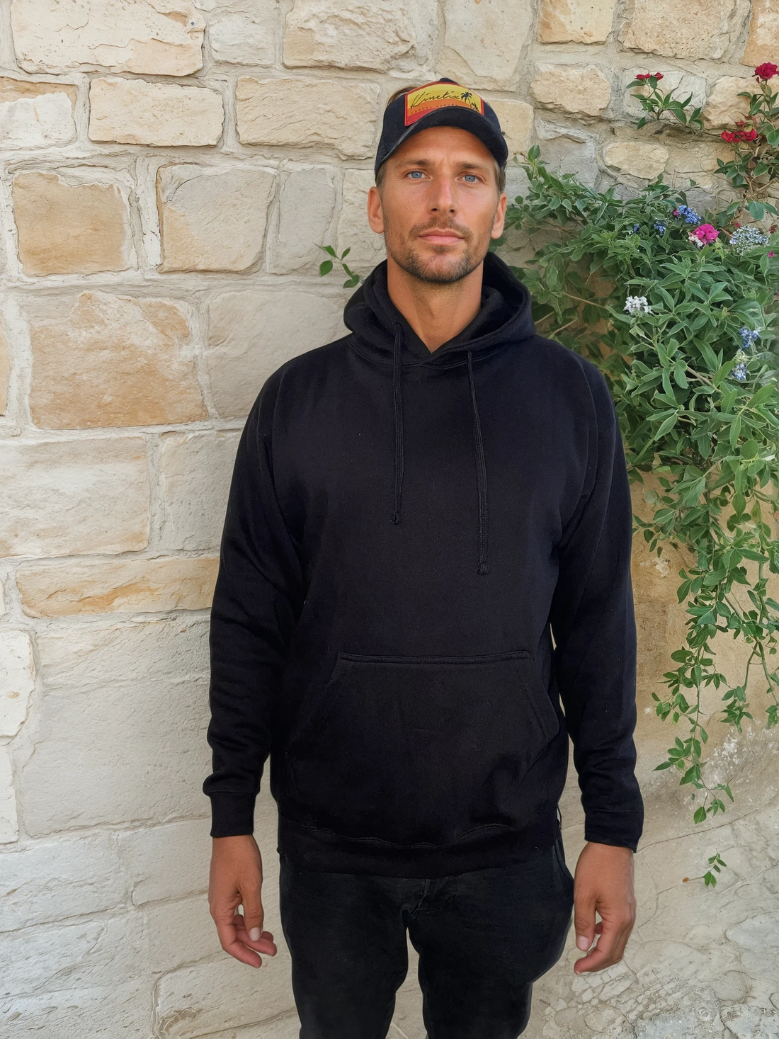 "I'm In Love With Places I've Never And People I've Never Met" Hoodie (Black)