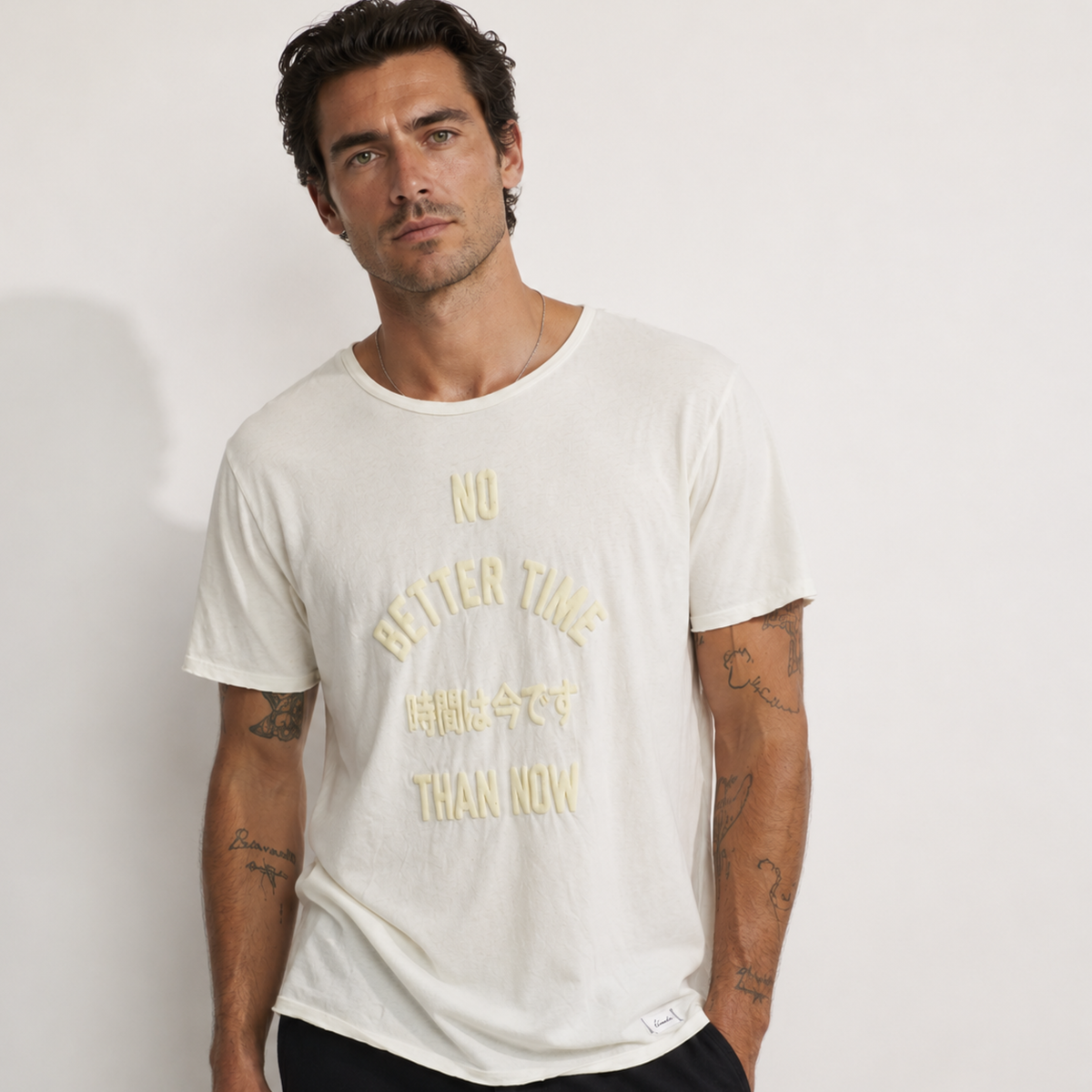 No Better Time Than Now Organic Tee (White)