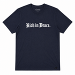 Rich in Peace Organic Tee (Navy or White)