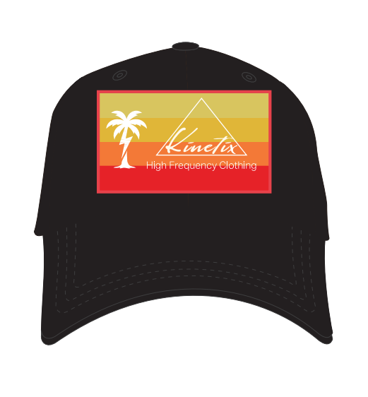 Rising Sun High Frequency Trucker Hat (Black with Sun-Blend patch)