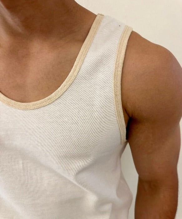 Zuma Beach Tank (White) 100% USA COTTON