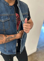 Jardin Utility Vest (Denim Blue)