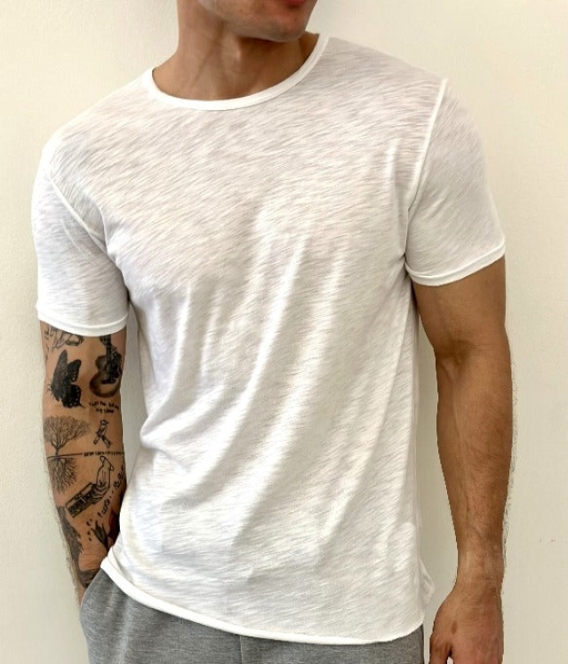 Summer Casual Bundle (4 Corners Short Sleeve Hoodie White and 4 Corners Crew White)