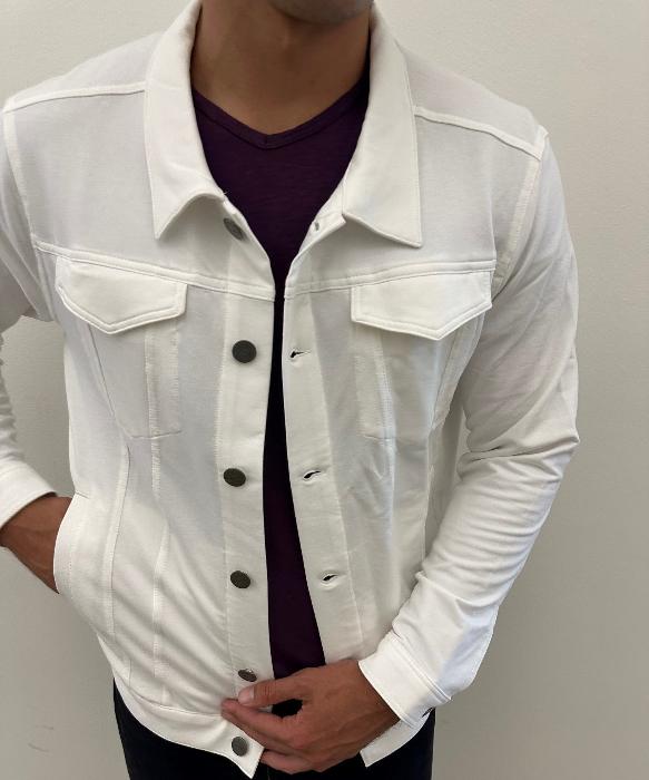 Madrid Utility Jacket (Pearl White)