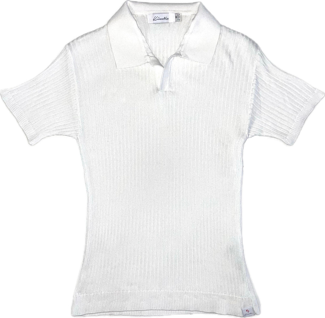 Summer Forever Knit Polo (Snow White)
