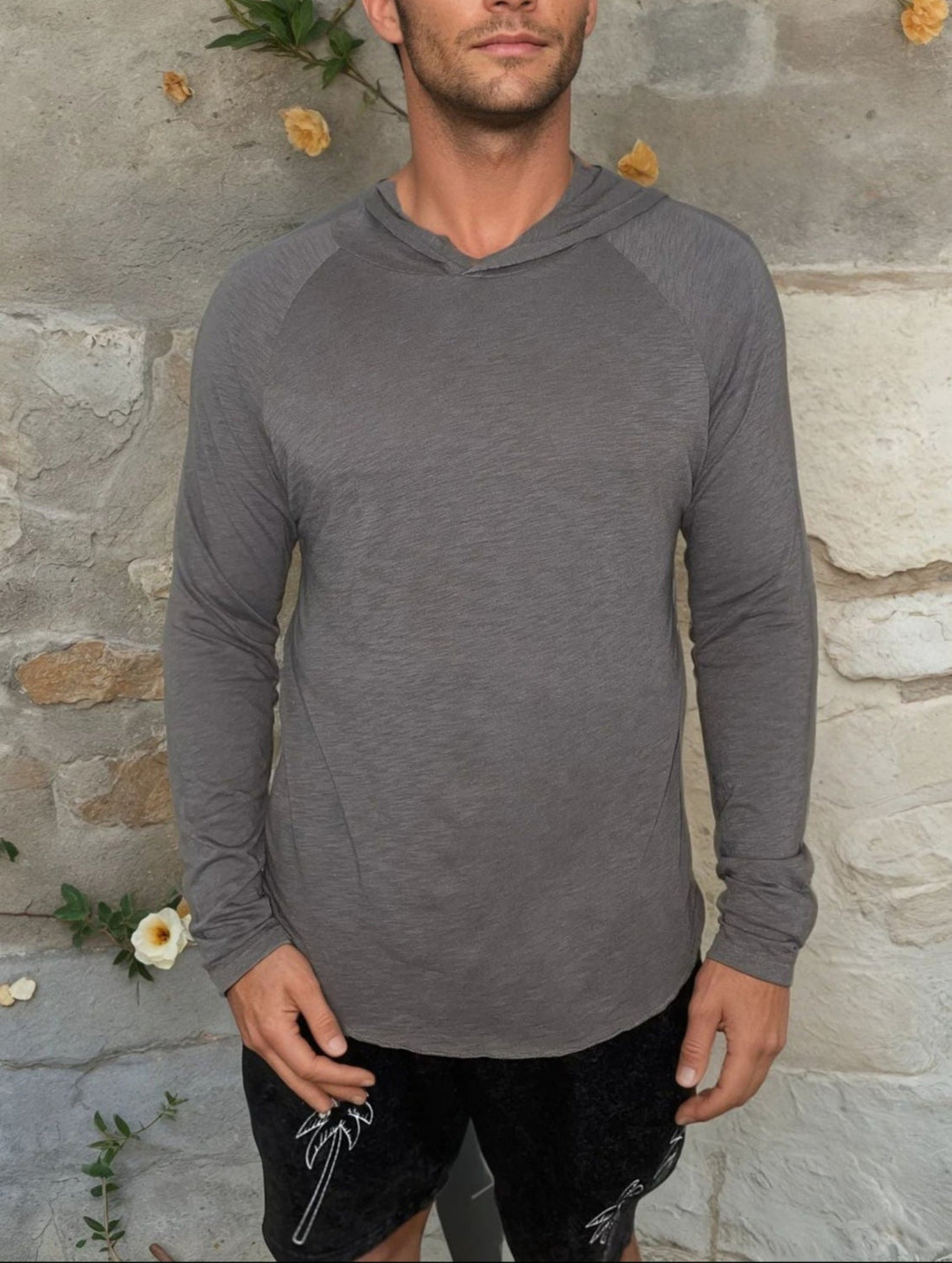 Summer Casual Bundle (4 Corners Hoodie Ash Gray and "Business, Not Personal" Dutch White) (