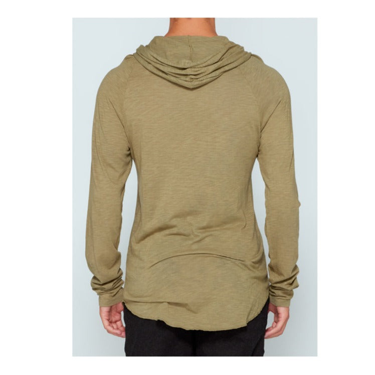 Olive green hoodie online t shirt