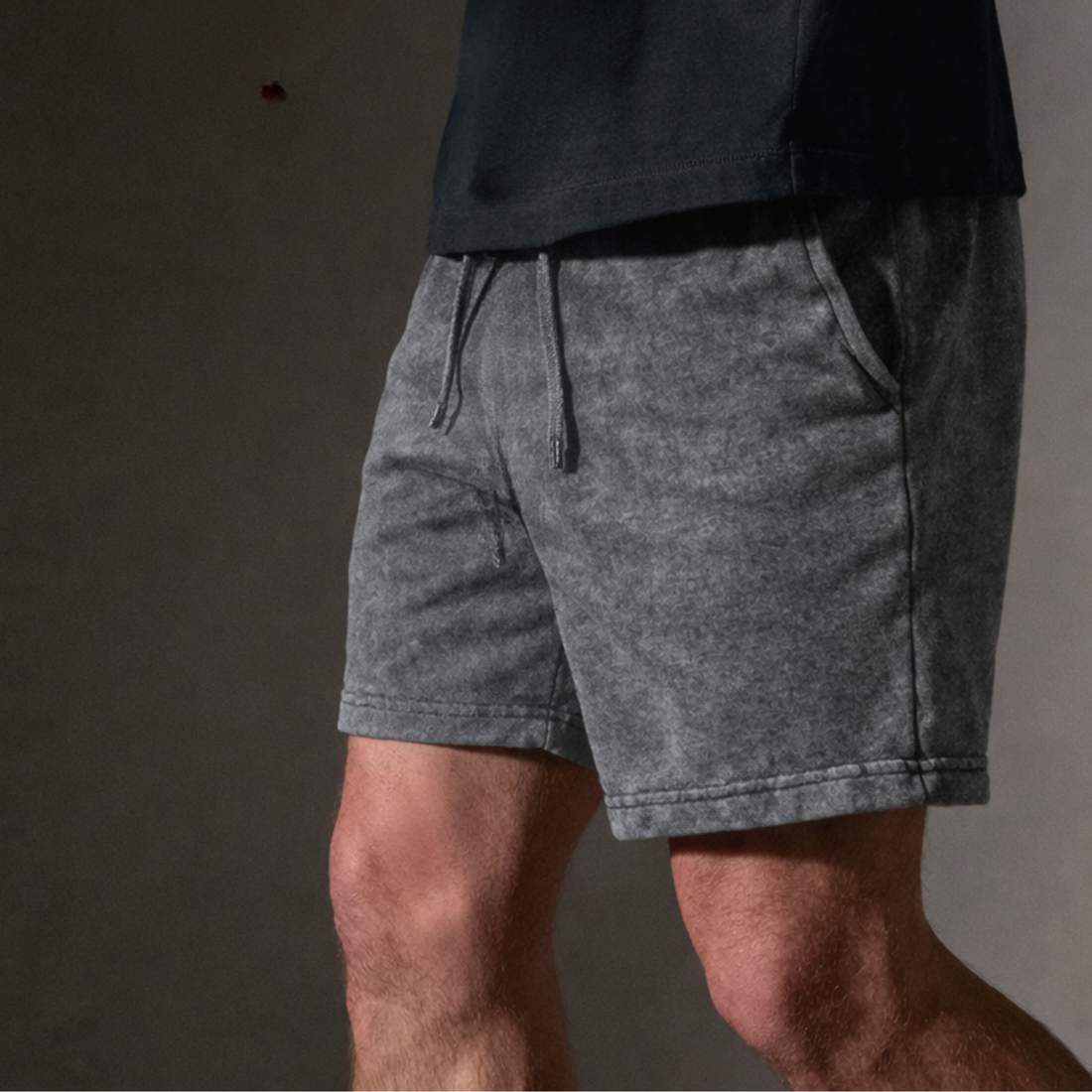 Bondi Beach Cotton Shorts 8" Inseam (Mineral Charcoal)