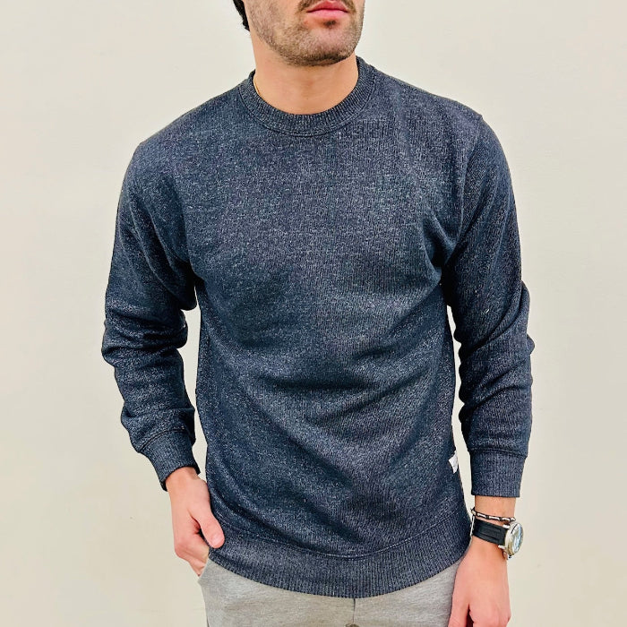 Half Moon Sweater (Heather Navy)