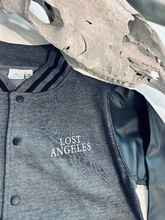 Lost Angeles Varsity Travel Jacket (Vintage Black/Black)