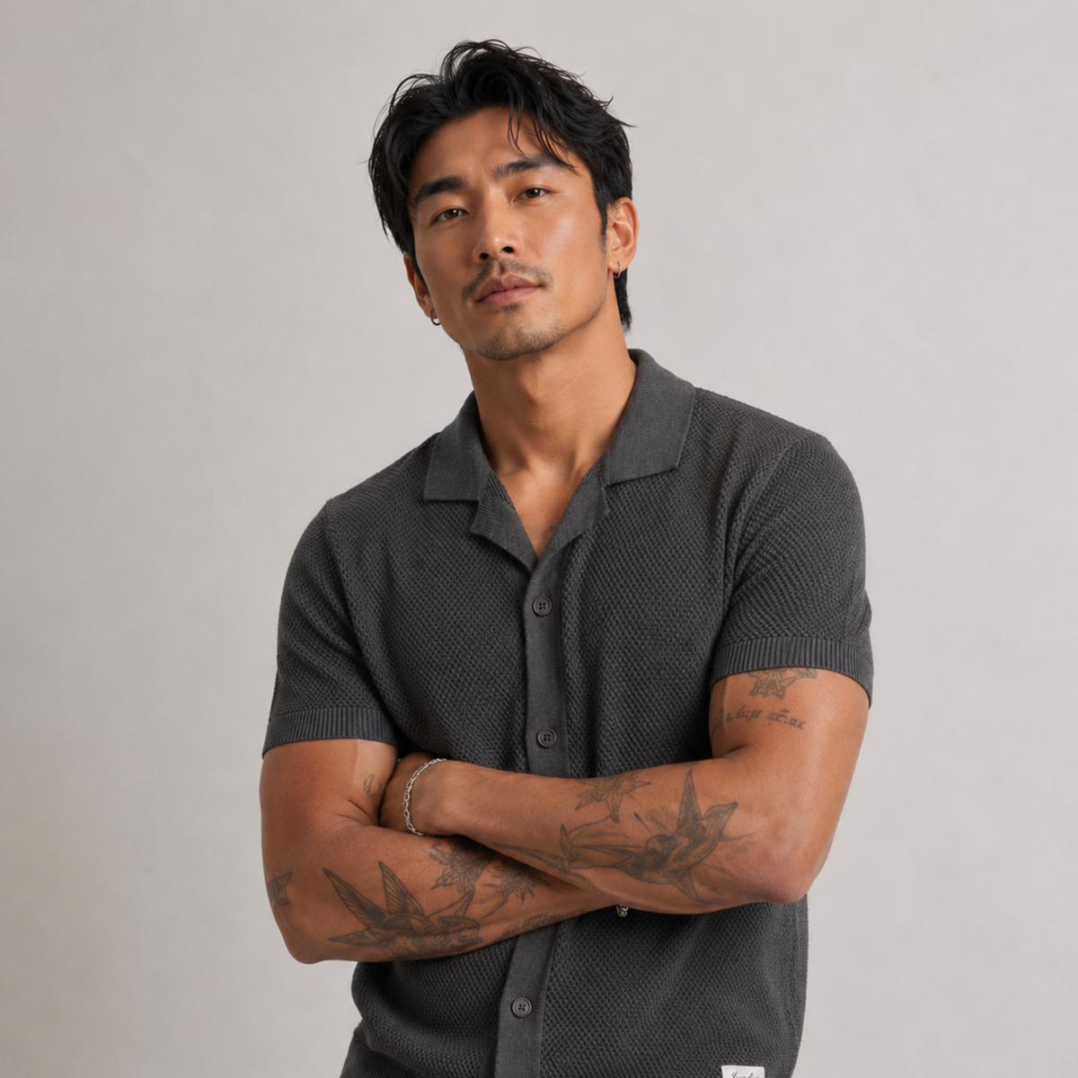 Mykonos Polo (Beach Rock Charcoal)