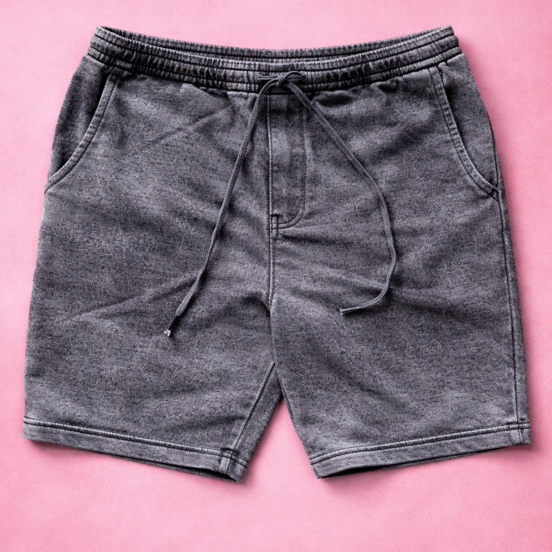 Bondi Beach Cotton Shorts 8" Inseam (Mineral Charcoal)
