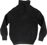 Newport Zip Long Sleeve (Raven Black with Steel Gray Interior Collar)
