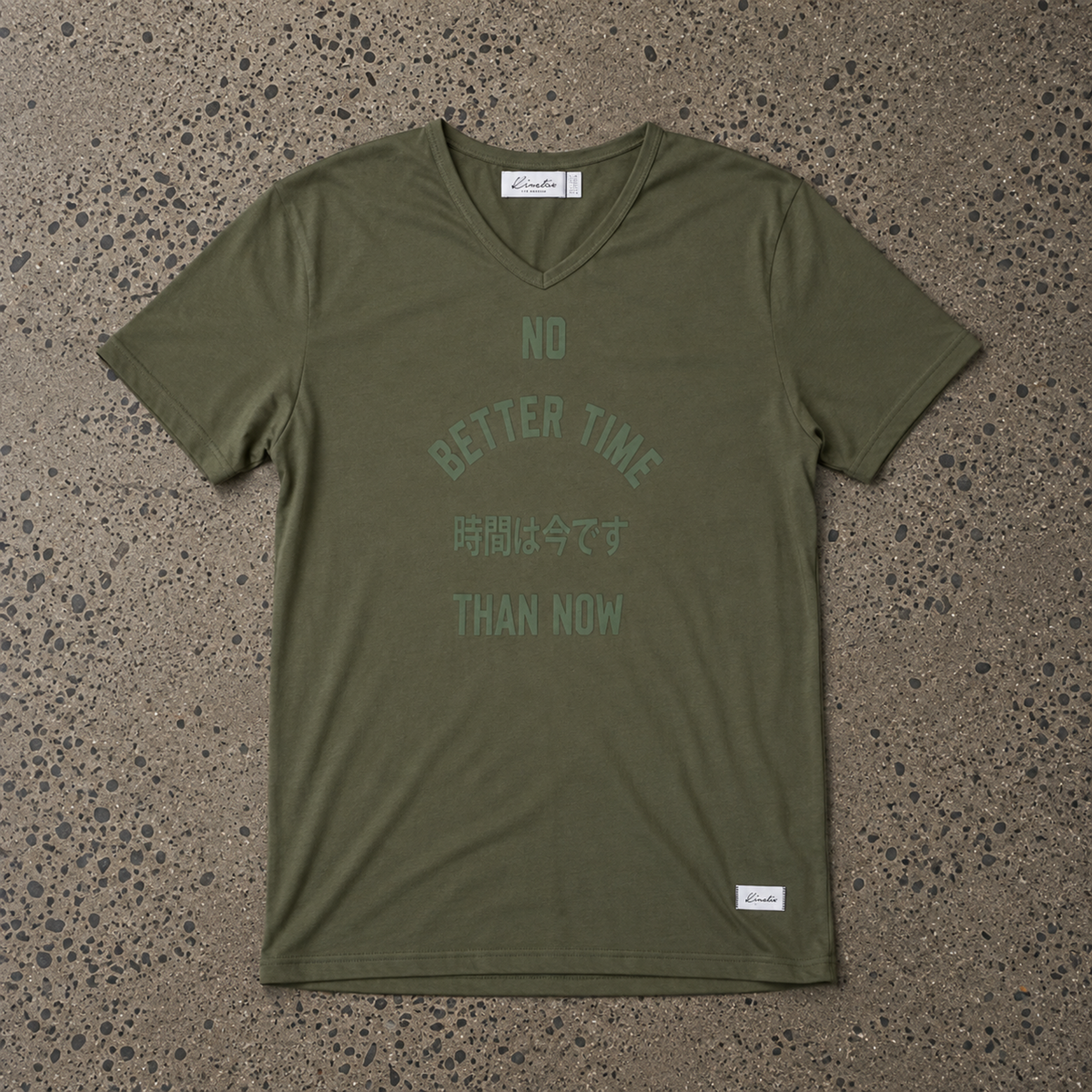 No Better Time Than Now Organic Tee (Green)