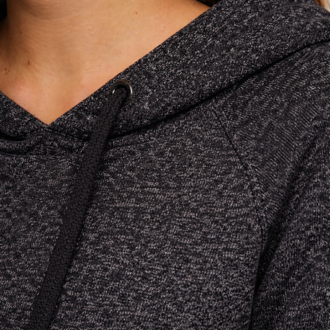 Women's Half Moon Hoodie (Black)