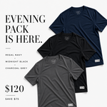Evening Pack Four Corners Tee - Three Pack (Save $75)