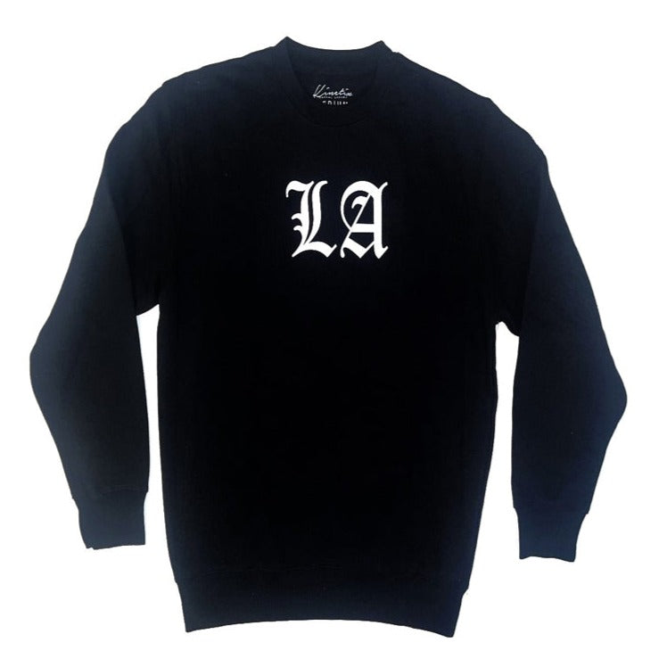 LA Light Weight Fleece Crew(Black)