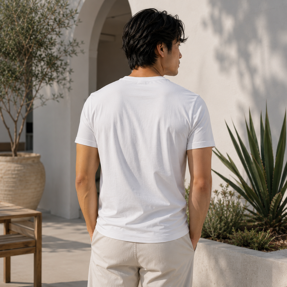New Four Corners Tee Crew - White