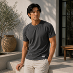 New Four Corners Tee Crew - Charcoal