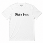 Rich in Peace Organic Tee (Navy or White)