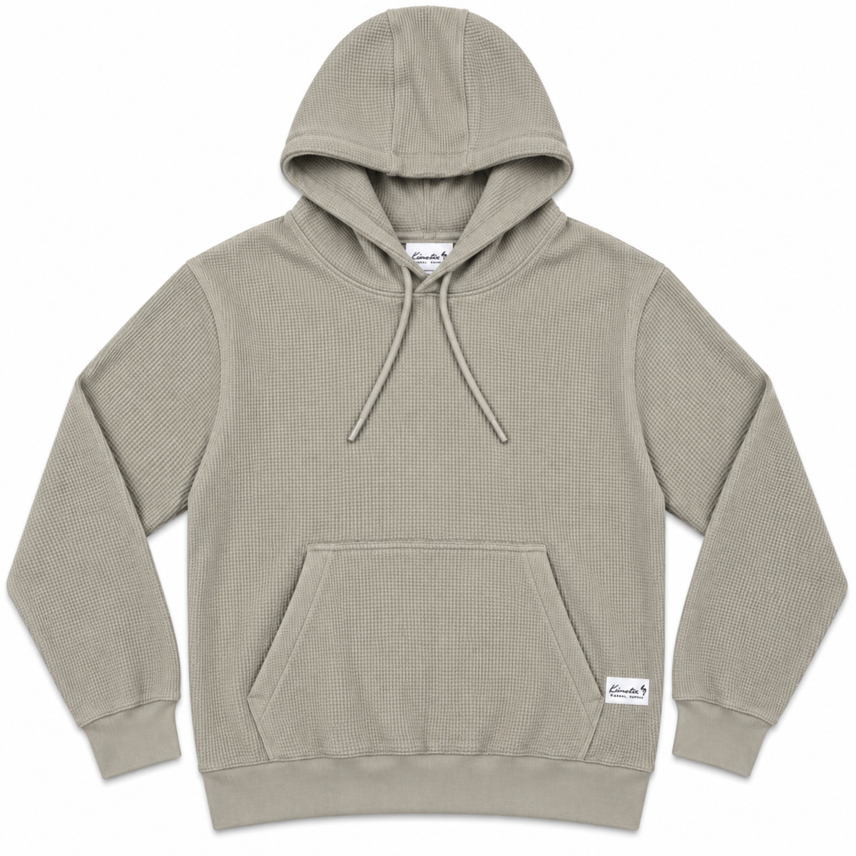 Coastal Waffle Thermal Hoodie (Black, Sage, and Sand)