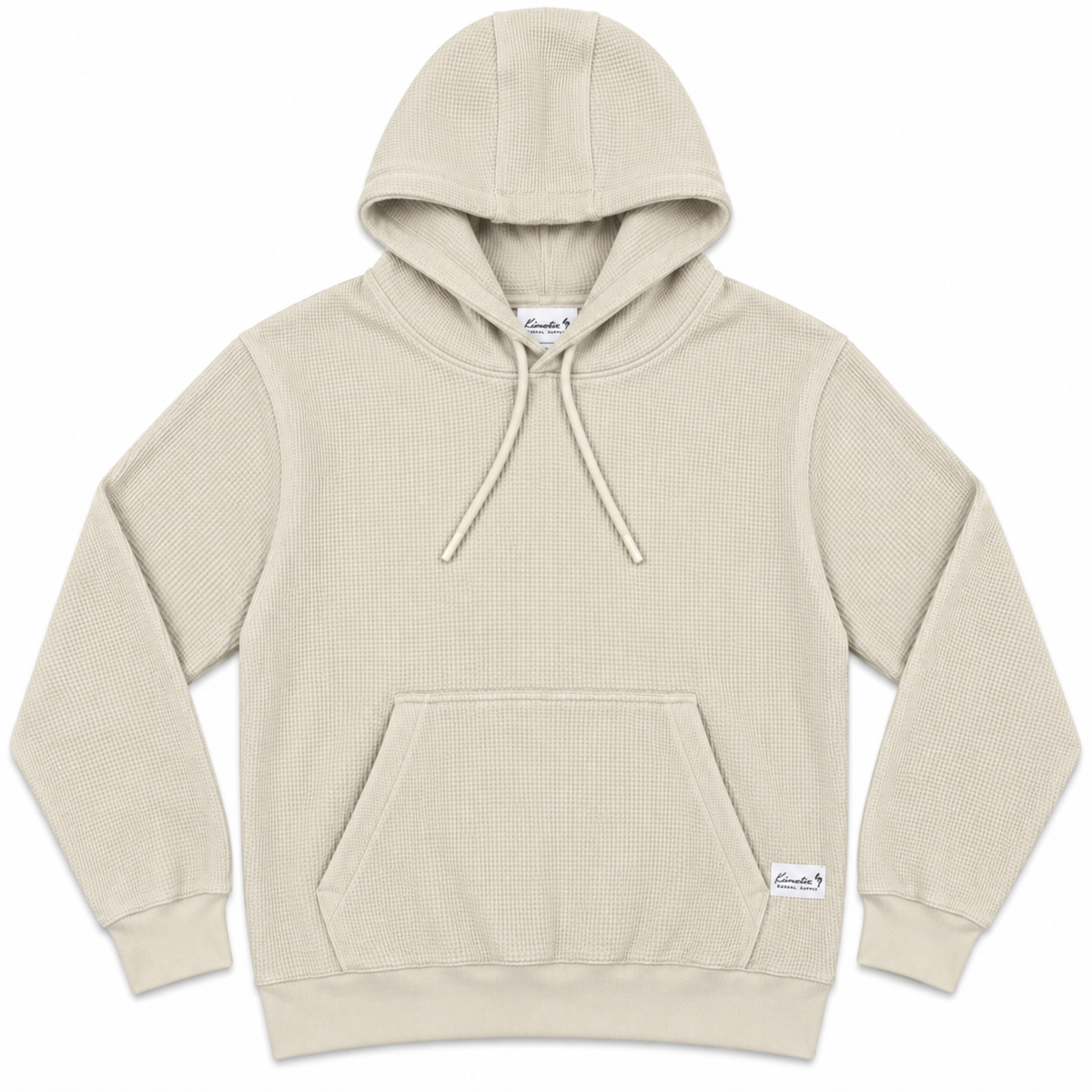 Coastal Waffle Thermal Hoodie (Black, Sage, and Sand)