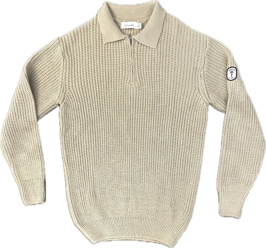 Sonoma Coast Zip Long Sleeve (Eggshell White)