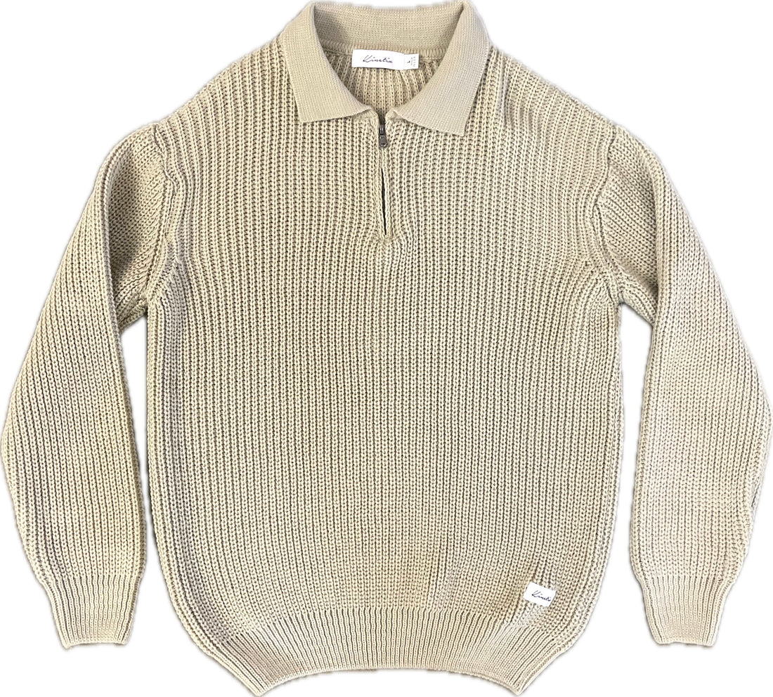 Sonoma Coast Zip Long Sleeve (Eggshell White), Ships 9/20