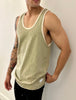 Zuma Beach Tank (Olive) 100% USA COTTON