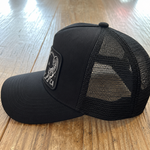 Tiger Aura Trucker Hat (Black with Double Tiger patch)