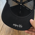 Tiger Aura Trucker Hat (Black with Double Tiger patch)