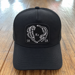 Tiger Aura Trucker Hat (Black with Double Tiger patch)