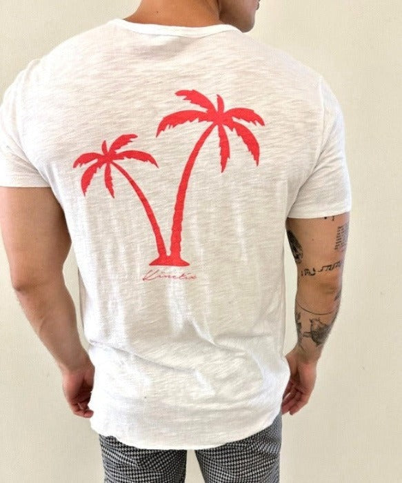 Tシャツ・カットソー thisisneverthat Burning Palm Tree L/S Tee 4XK496 thisisneverthat - Burning Palm Tree L/S Tee (White) | HHV